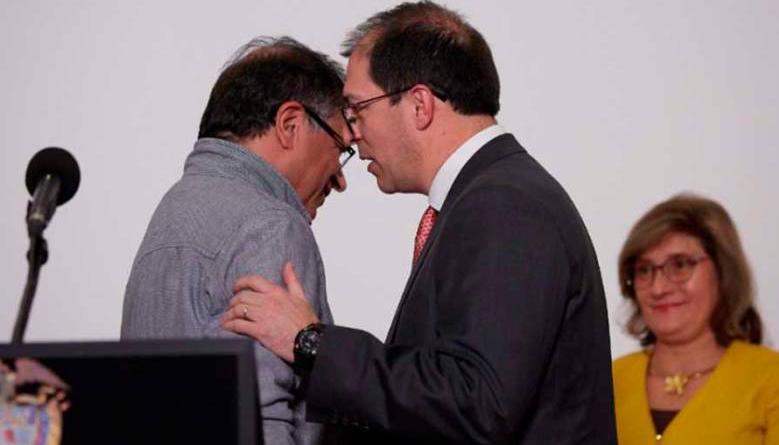 El Presidente Petro y el Fiscal General, Francisco Barbosa, en un pasado encuentro.