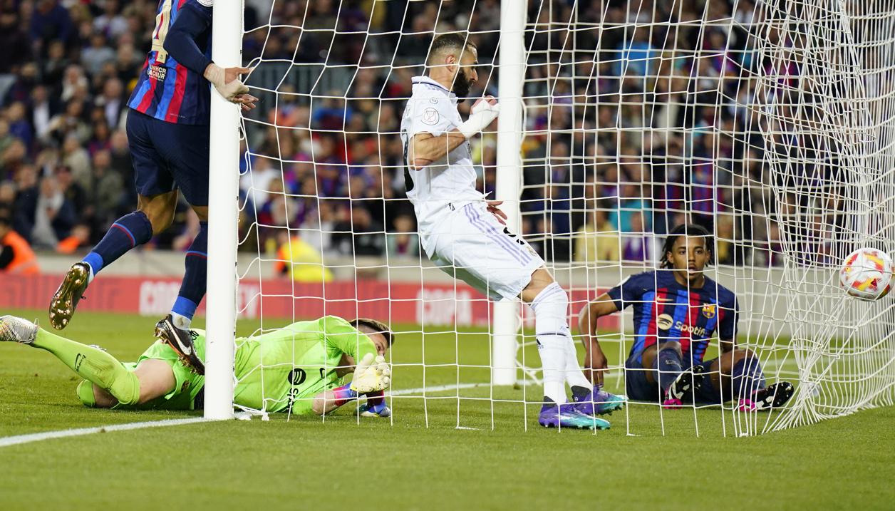 El primer gol del Real Madrid marcado por el brasileño Vinicius.