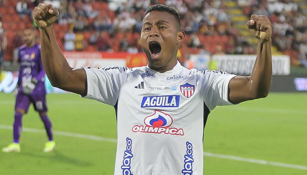 Léider Berrío marcó el gol de la victoria, su primero con la camiseta del Junior.  