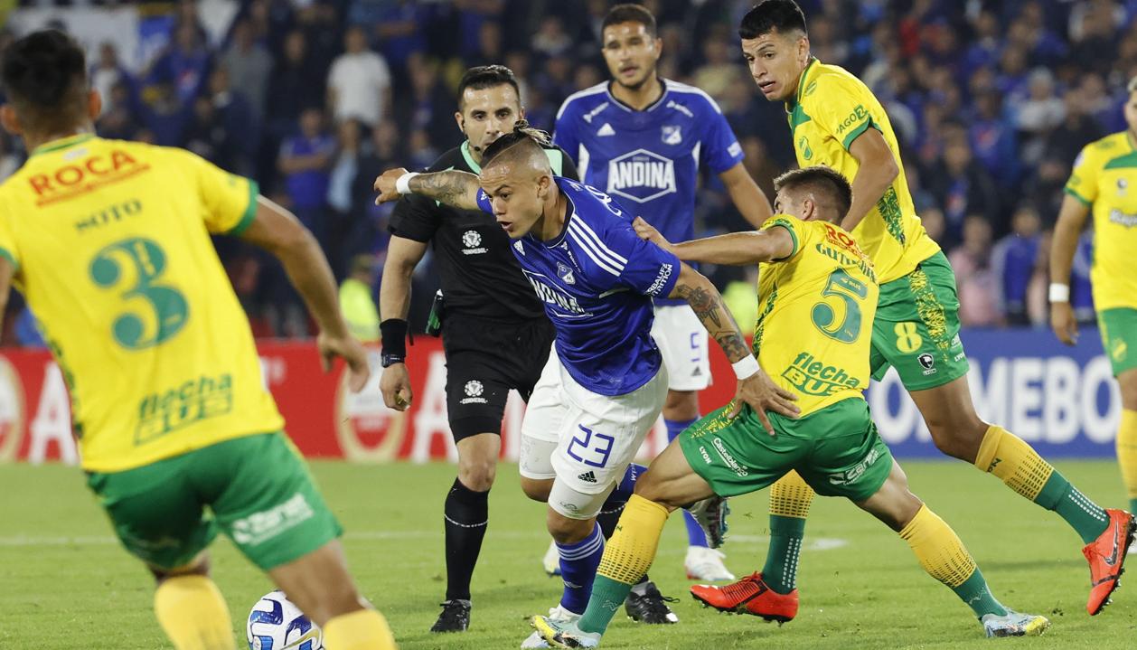 Leonardo Castro marcó dos de los goles de Millonarios.