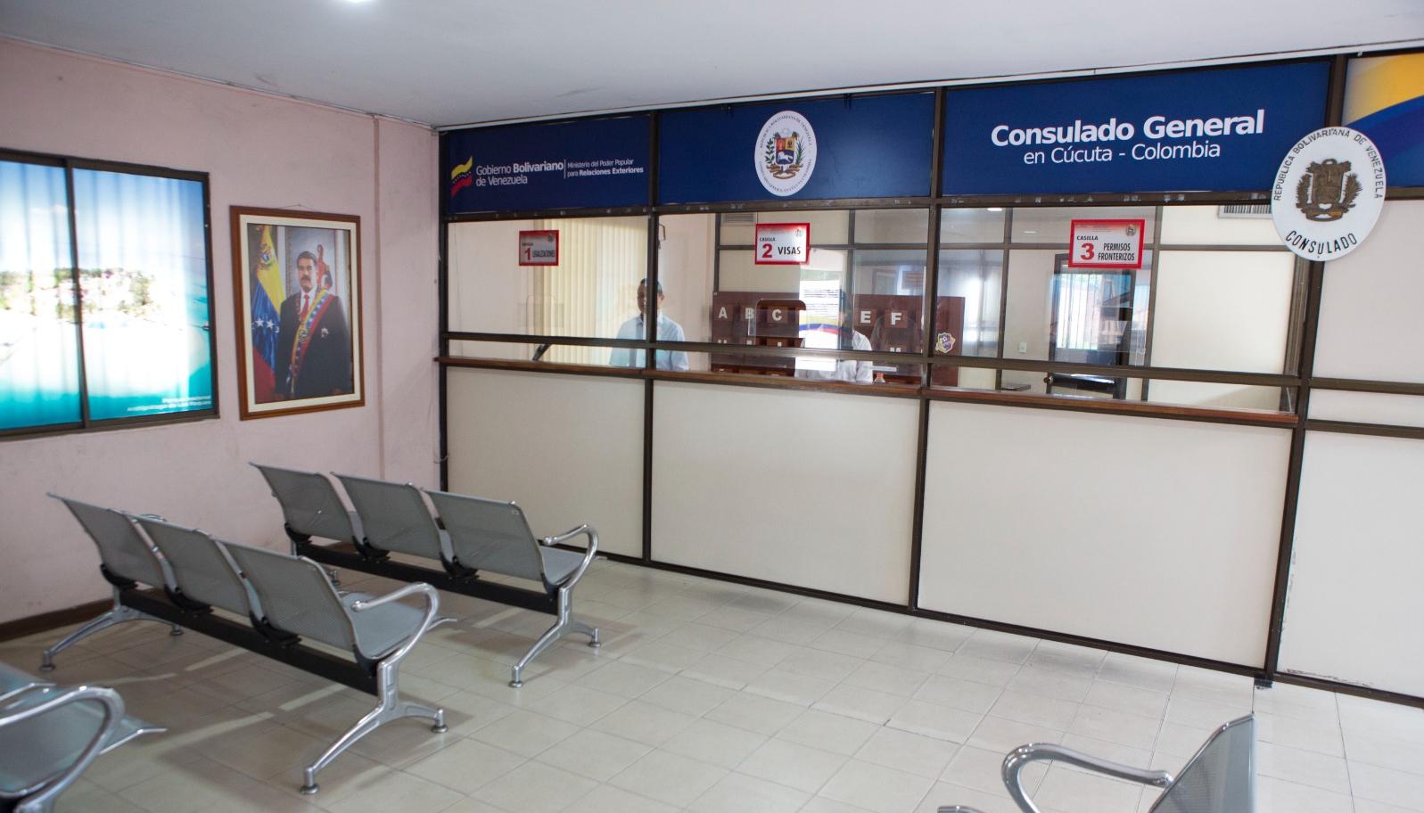 Consulado de Venezuela en Cúcuta reabierto este viernes