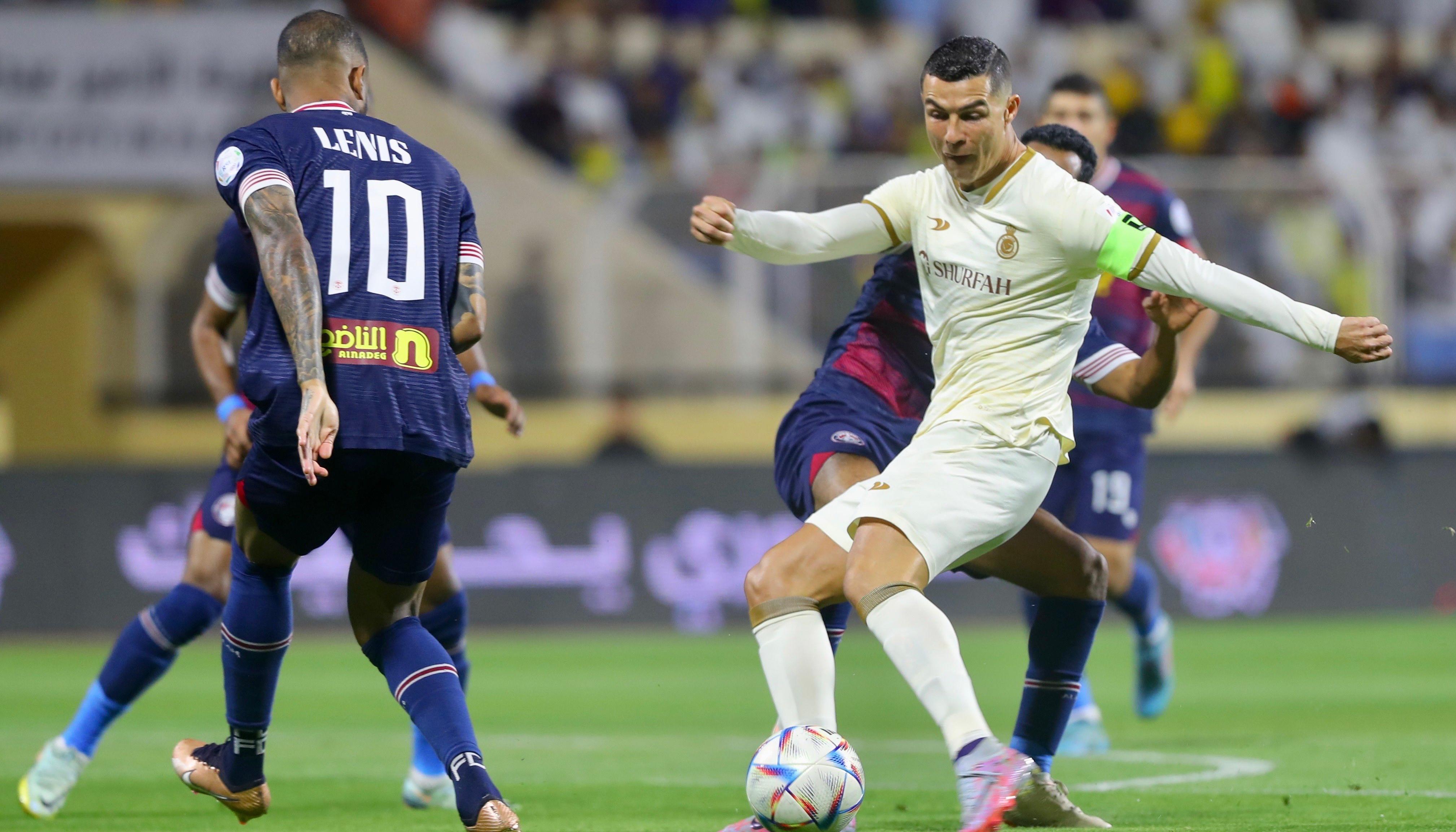 Cristiano Ronaldo llegó a 11 tantos en la Liga Árabe. 