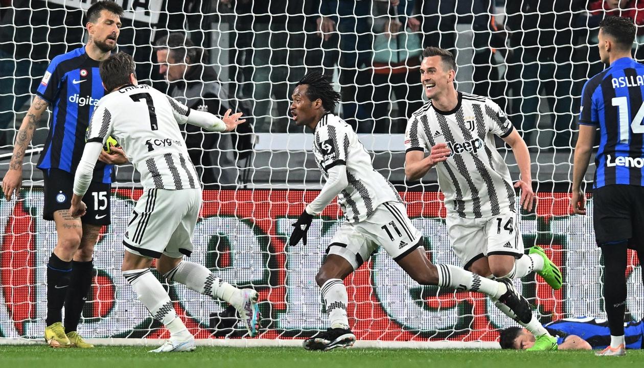 Juan Guillermo Cuadrado abrió el marcador para Juventus en el minuto 83. 