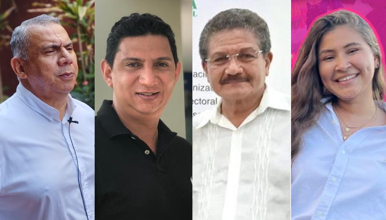 Máximo Noriega a la Gobernación del Atlántico; Rigail Romero, candidato a la alcaldía de Barranquilla; José Matías Ortiz, Asamblea, y Andrea Vargas al Concejo.