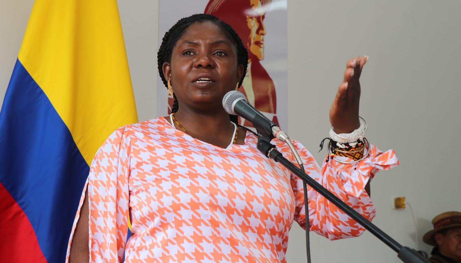 Francia Márquez, vicepresidenta de Colombia. 