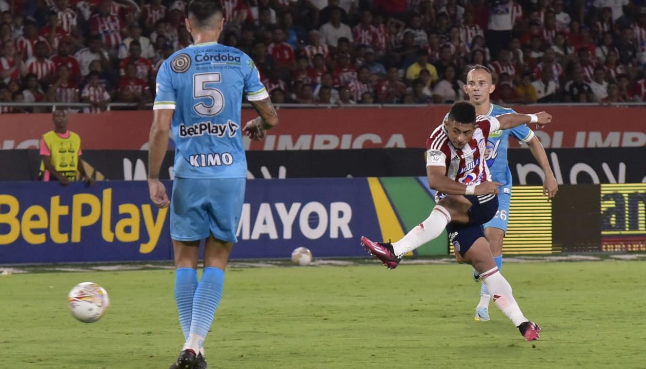  Edwin Herrera, autor del gol que le dio el triunfo a Junior