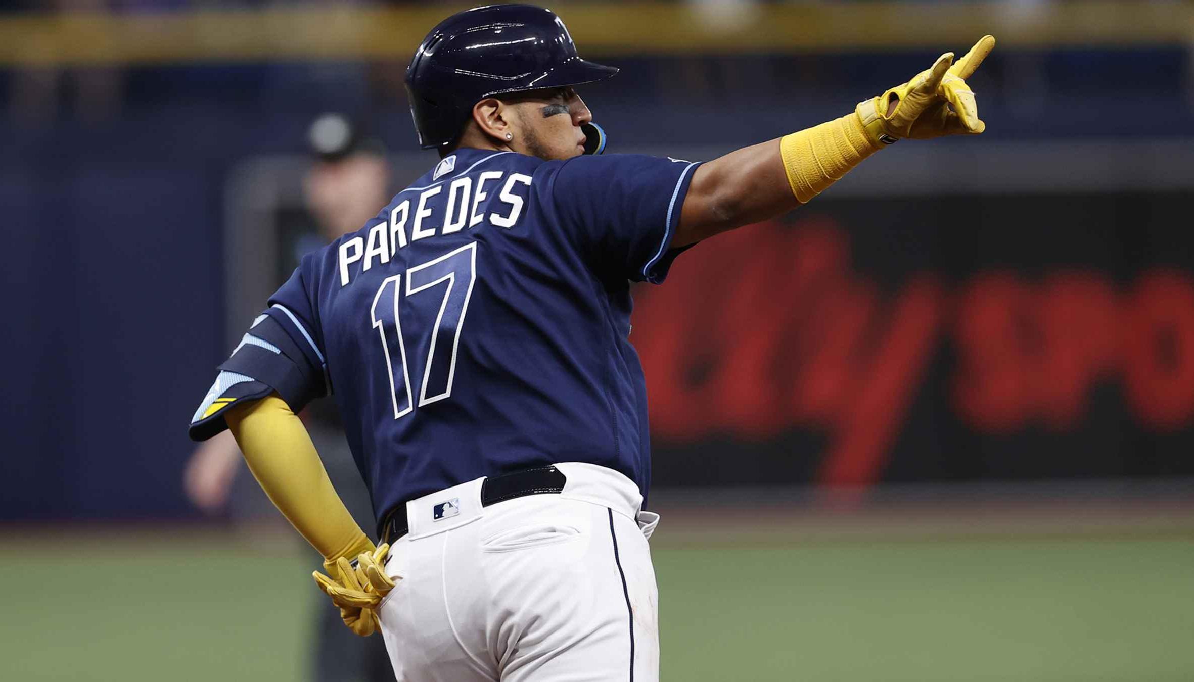 El mexicano Isaac Paredes bateó jonrón solitario en la cuarta entrada para Tampa Bay 
