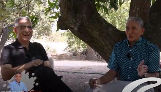 El compositor Marciano Martínez con el periodista Jorge Cura Amar