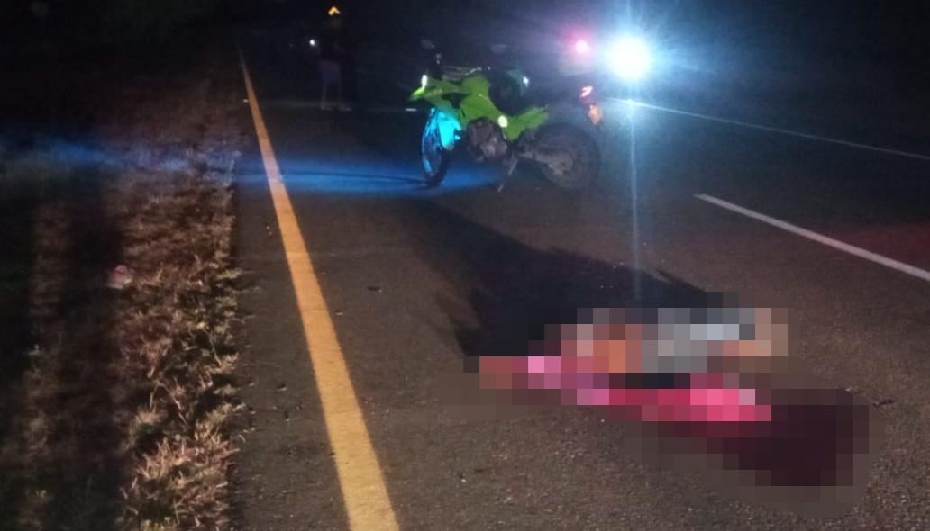 Lugar en donde fue encontrado el cadáver del hombre. 