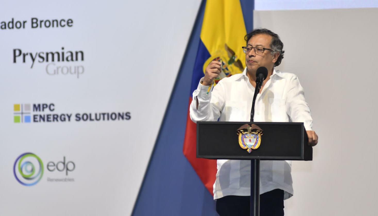 El Presidente Gustavo Petro en la clausura del Sexto Encuentro y Feria Renovables Latam 