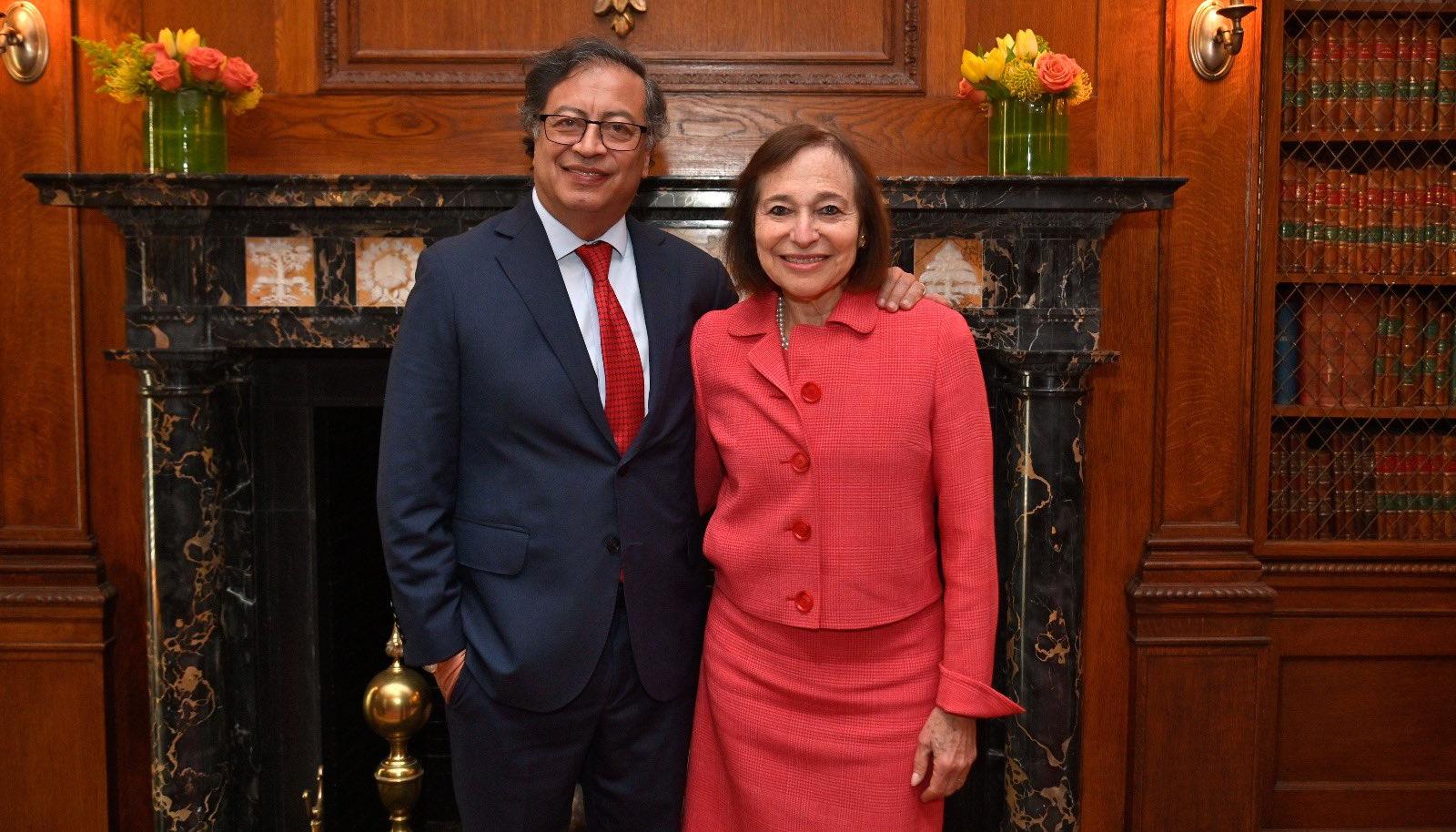 El Presidente Gustavo Petro se reunió este lunes con Susan Segal, presidenta y CEO del Americas Society/Council of the Americas
