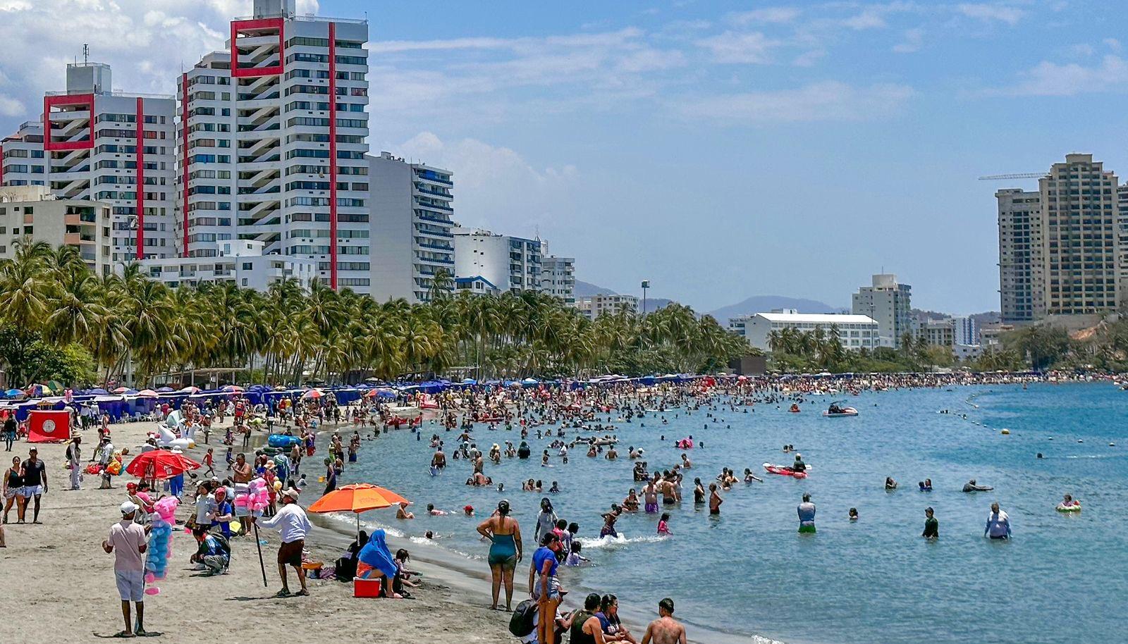 Así se vio el sector turístico de El Rodadero en Semana Santa