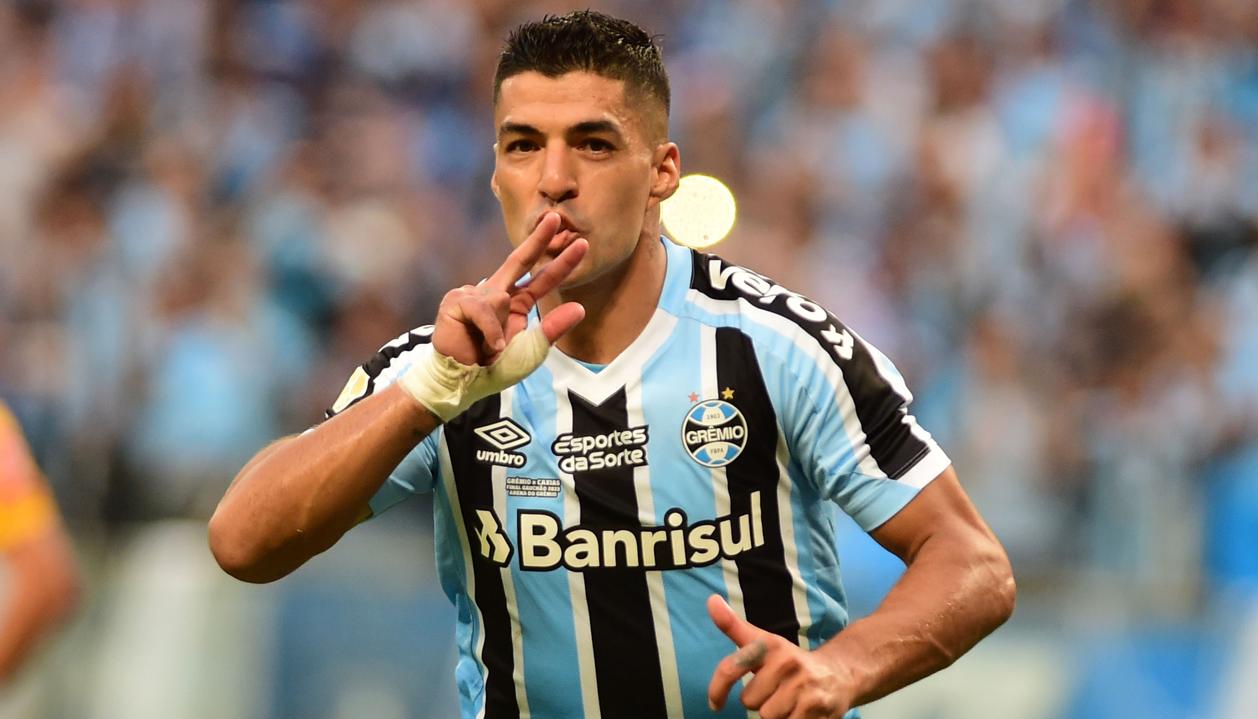 Luis Suárez, delantero uruguayo del Gremio de Porto Alegre.