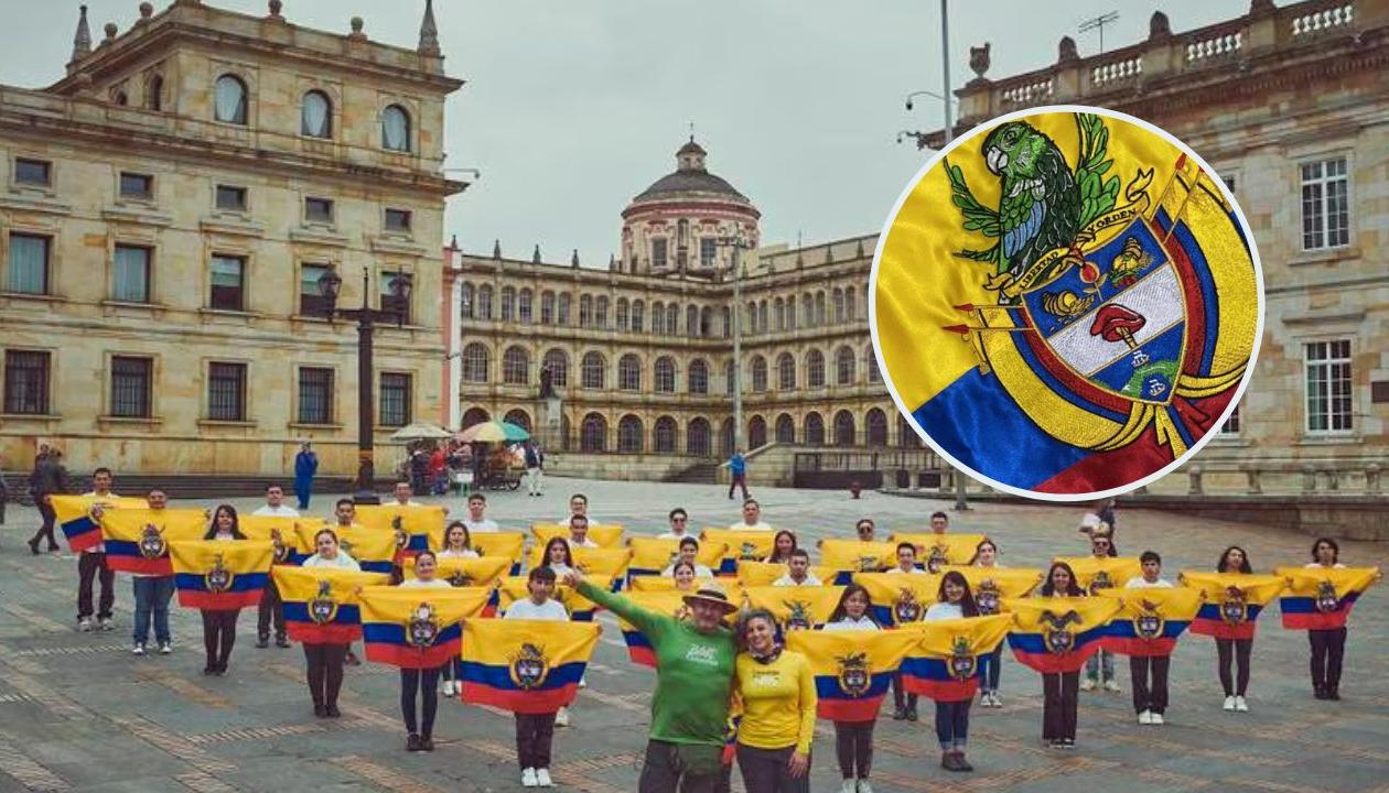 32 versiones del escudo de Colombia con aves representativas de los departamentos del país.