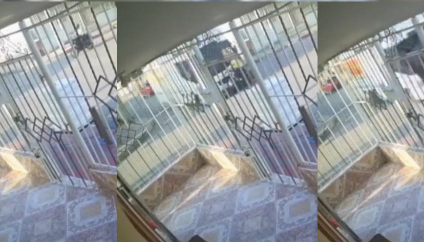 Momento en que ocurrió el accidente. 