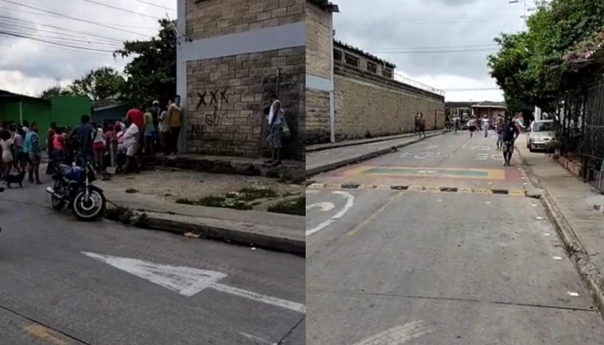 Calle 51 con carrera 1D, donde ocurrió el ataque sicarial. 
