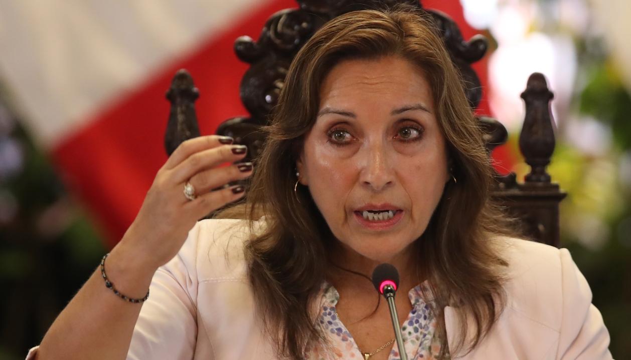 La presidenta de Perú, Dina Boluarte.