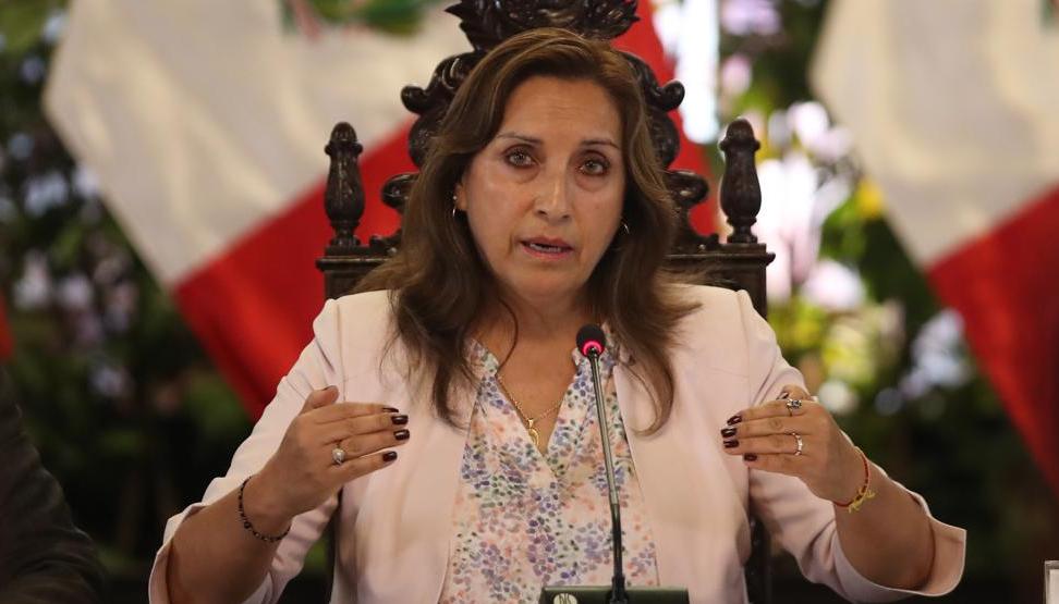La presidenta de Perú, Dina Boluarte.