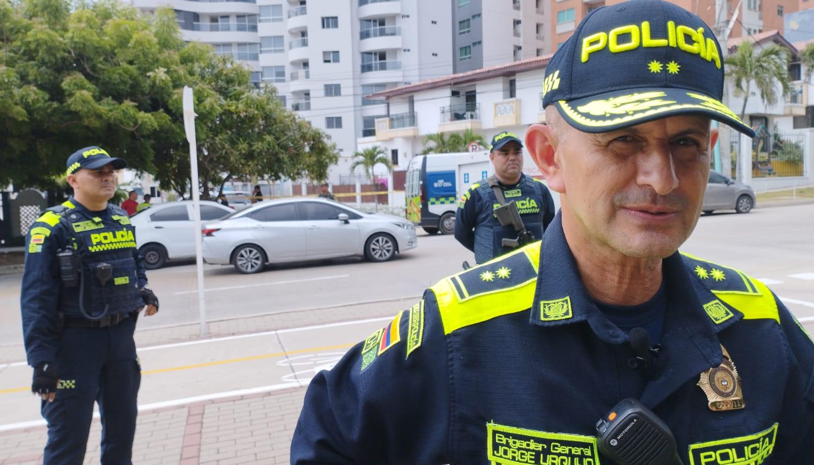 Comandante de la Policía de Barranquilla, General Jorge Urquijo.