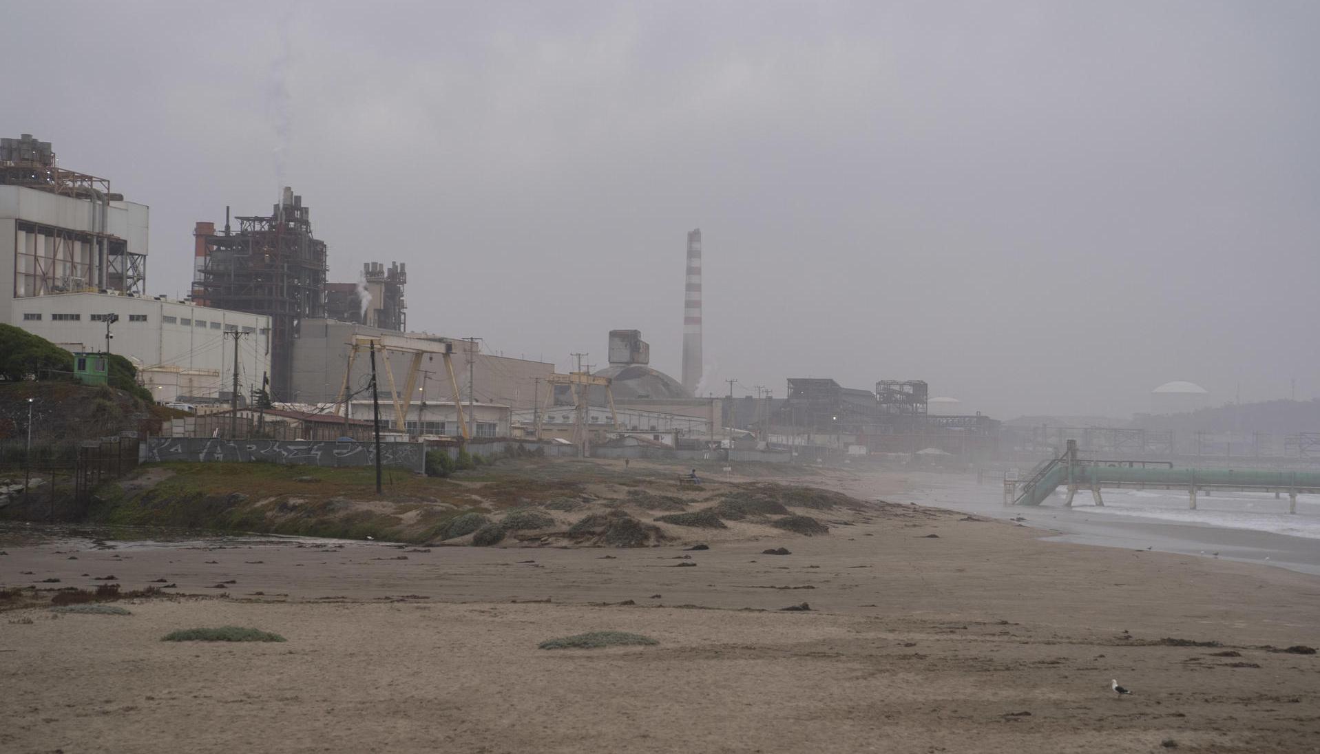 Contaminación en la bahía de Quintero, Chile.