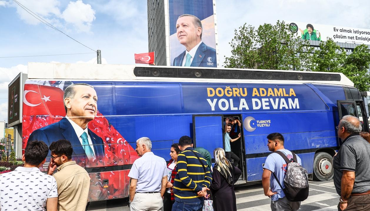 Publicidad de Recep Tayyip Erdogan.