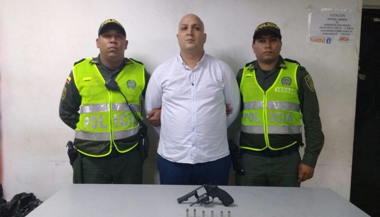 Fabio Alonso Gómez Ordoñez, presunto ladrón cuando fue capturado en 2018.