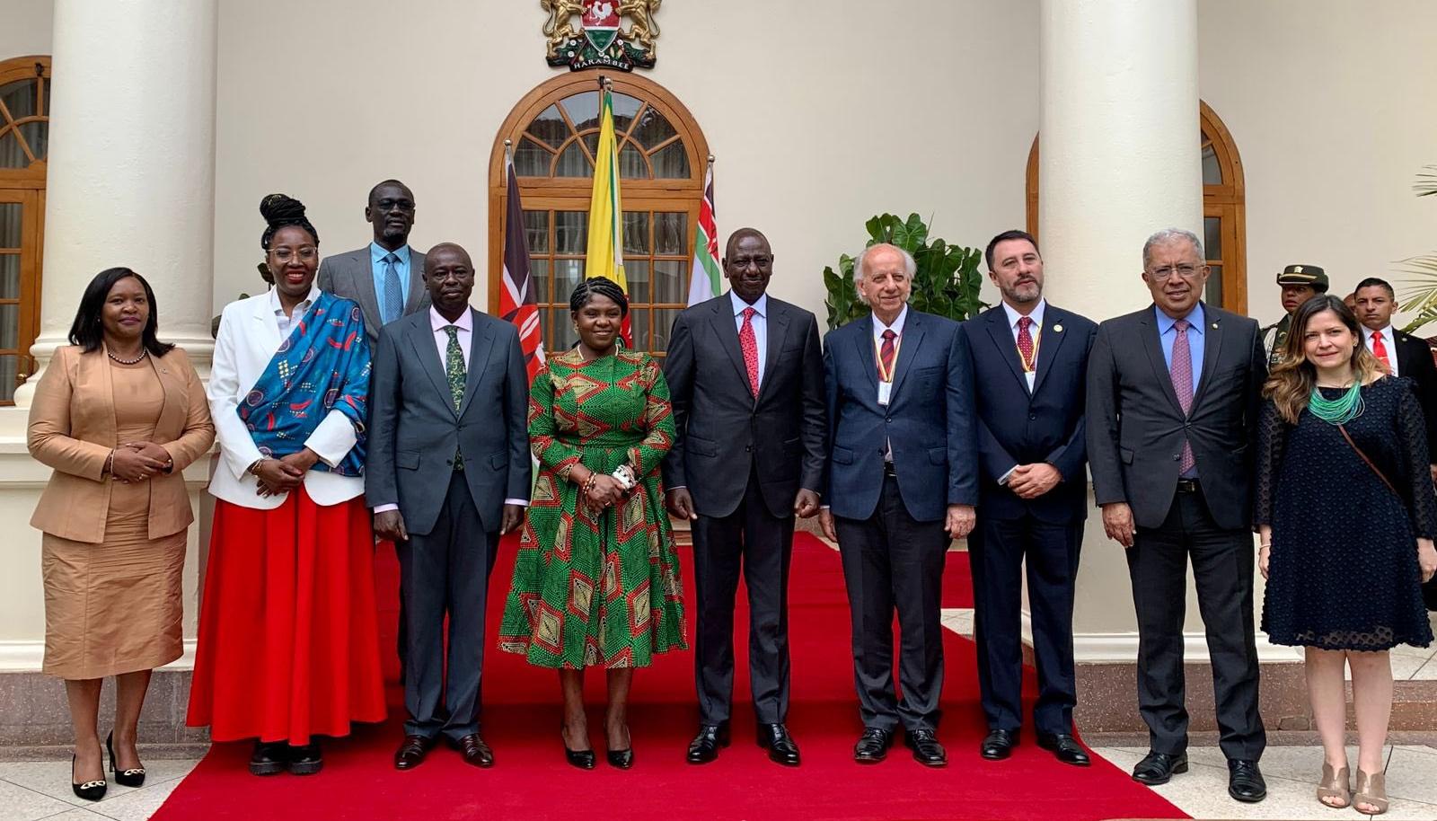 Vicepresidenta Francia Márquez en la reunión con el Presidente de Kenia, William Ruto.