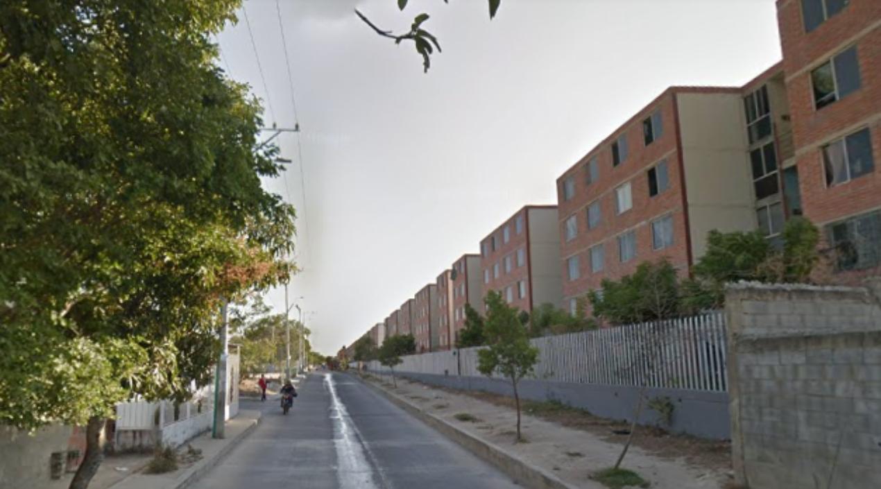 Aspecto del sector donde ocurrió el accidente. 