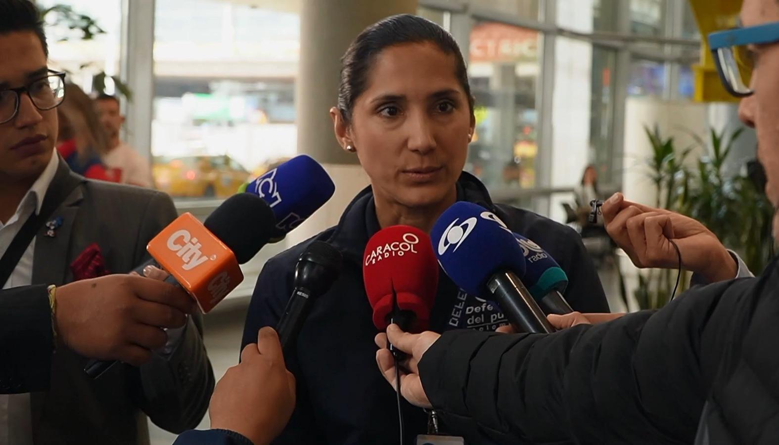 La Defensora Regional Bogotá, Xiomara Ramos.