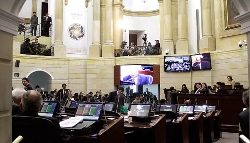 Sesión del Senado en la que se debatía Reforma Electoral.