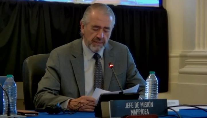 Roberto Menéndez, Jefe de la MAPP/OEA.