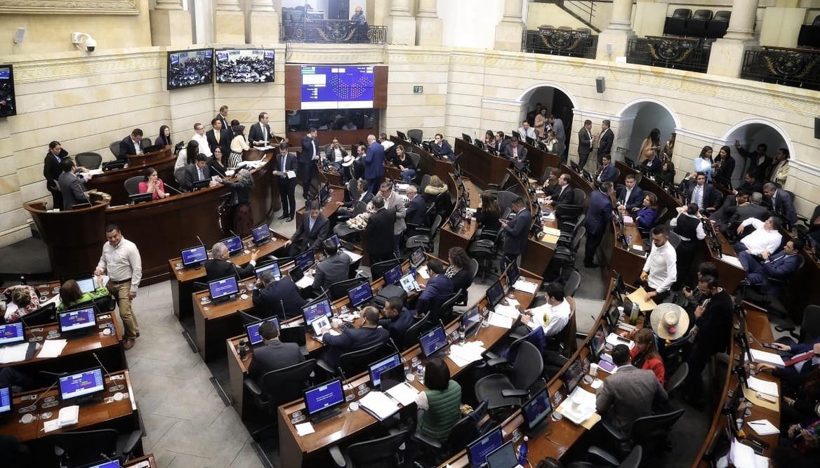 Imagen de la plenaria del Senado.