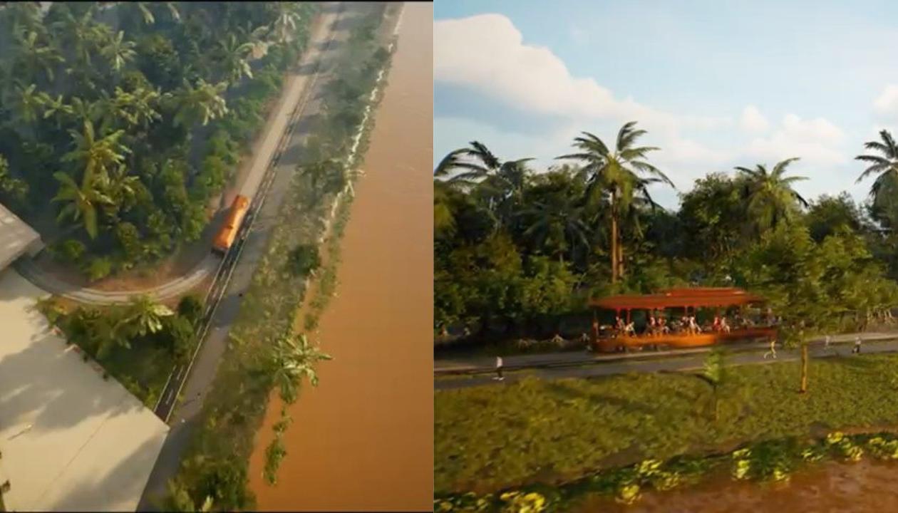 Primeras imágenes del Tren turístico de Barranquilla.