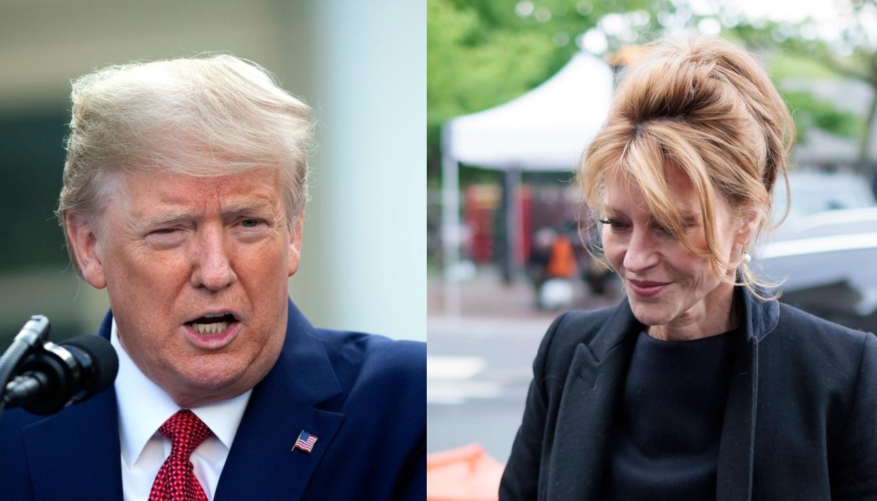 Donald Trump y la escritora E. Jean Carroll.