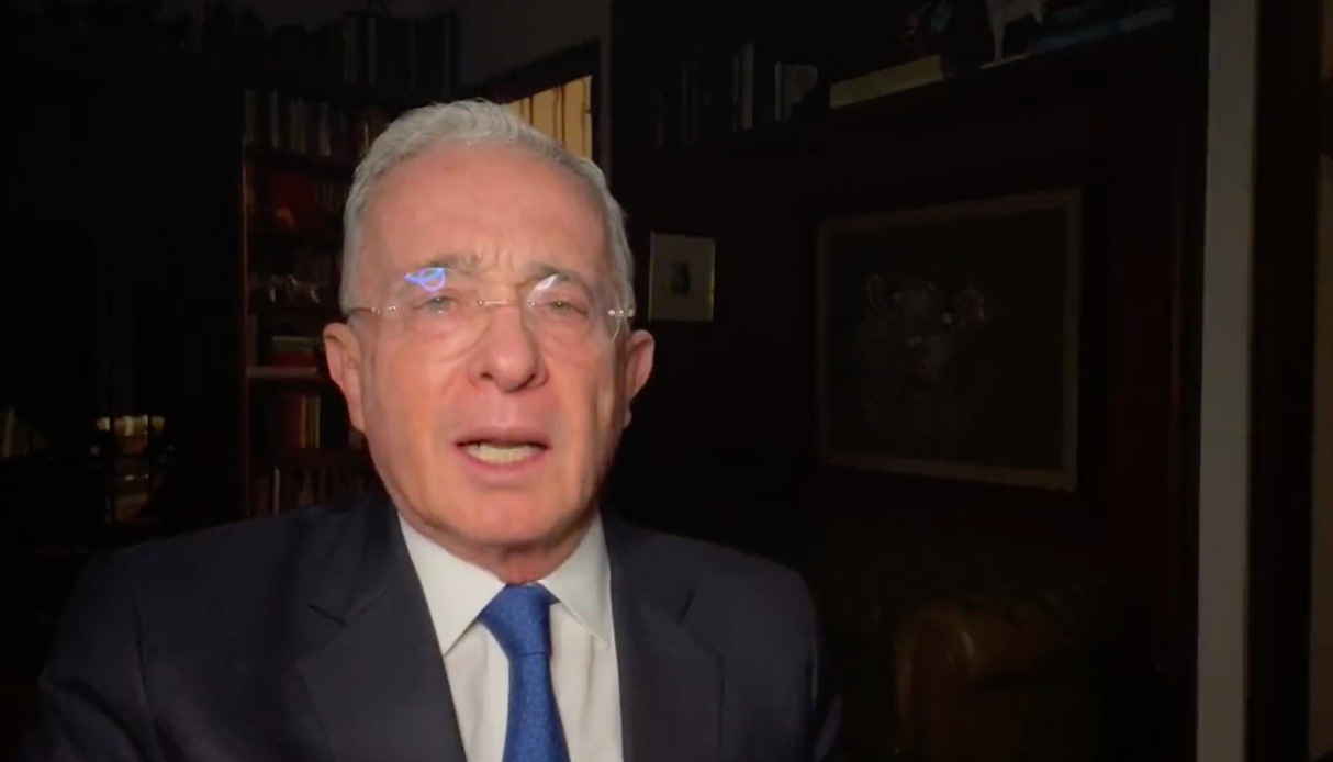 El expresidente colombiano Álvaro Uribe.