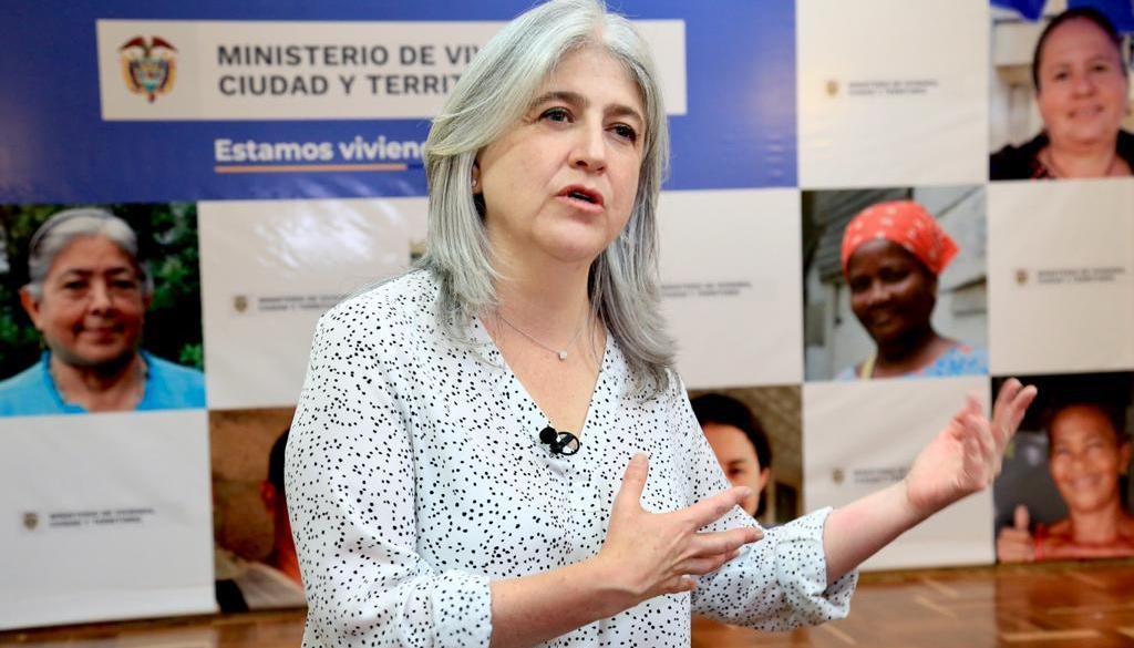 La Ministra de Vivienda, Catalina Velasco.