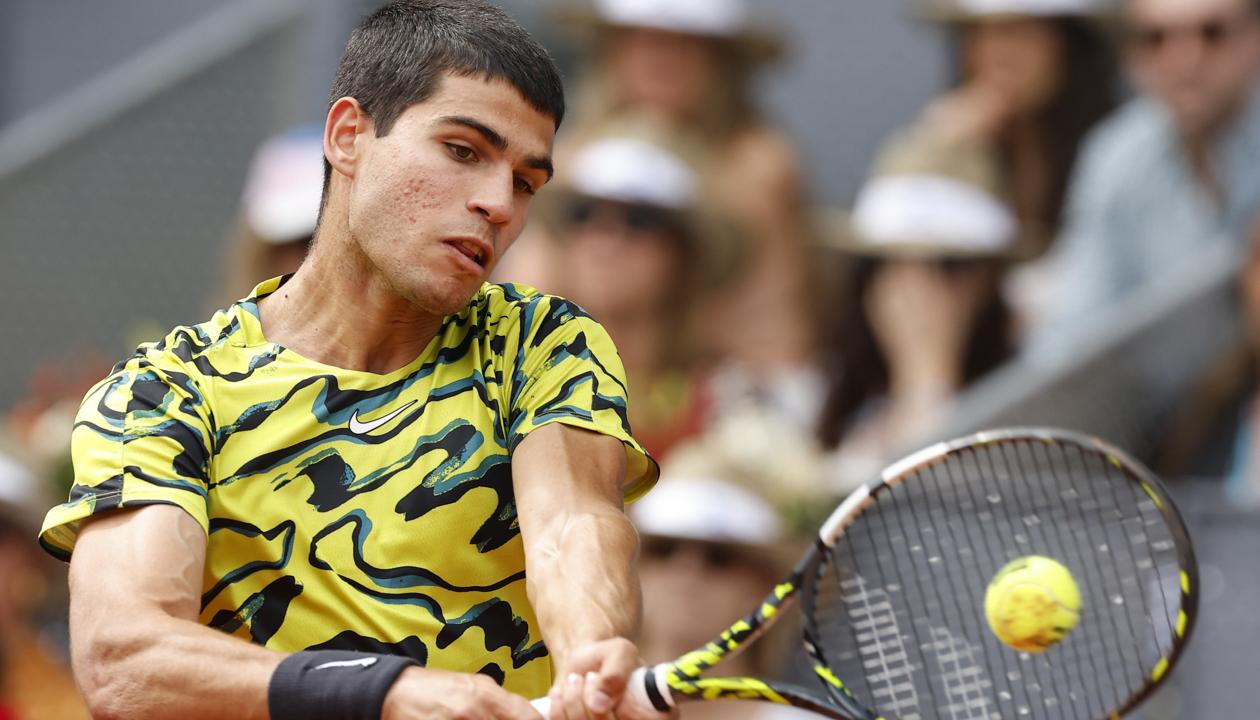 El español Carlos Alcaraz participa actualmente en el Mutua Madrid Open.