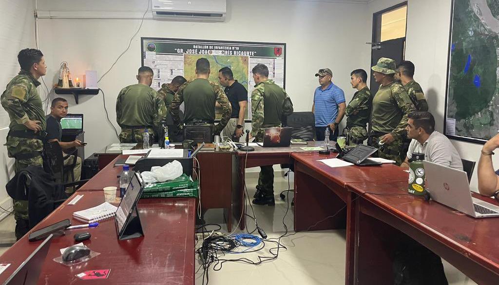 Puesto de Mando Unificado de accidente de avioneta
