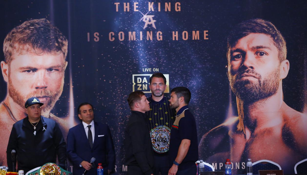 'Canelo' Álvarez expondrá ante John Ryder sus títulos supermediano. 