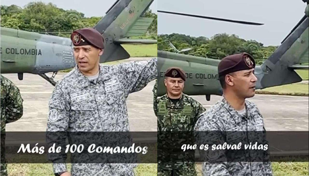 El comandante de las operaciones especiales de la Fuerzas Militares, el general Pedro Sánchez.
