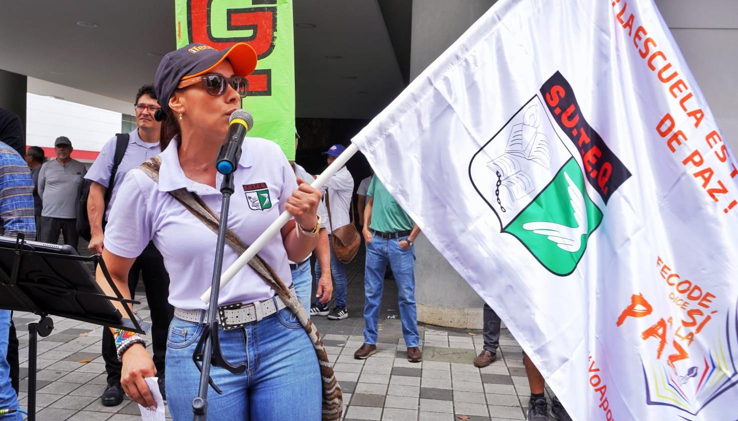 Marcha de Fecode del pasado 1o. de Mayo, Día del Trabajador