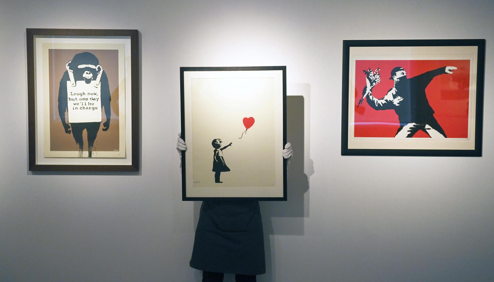 La obra 'Girl with Balloon' de Banksy.