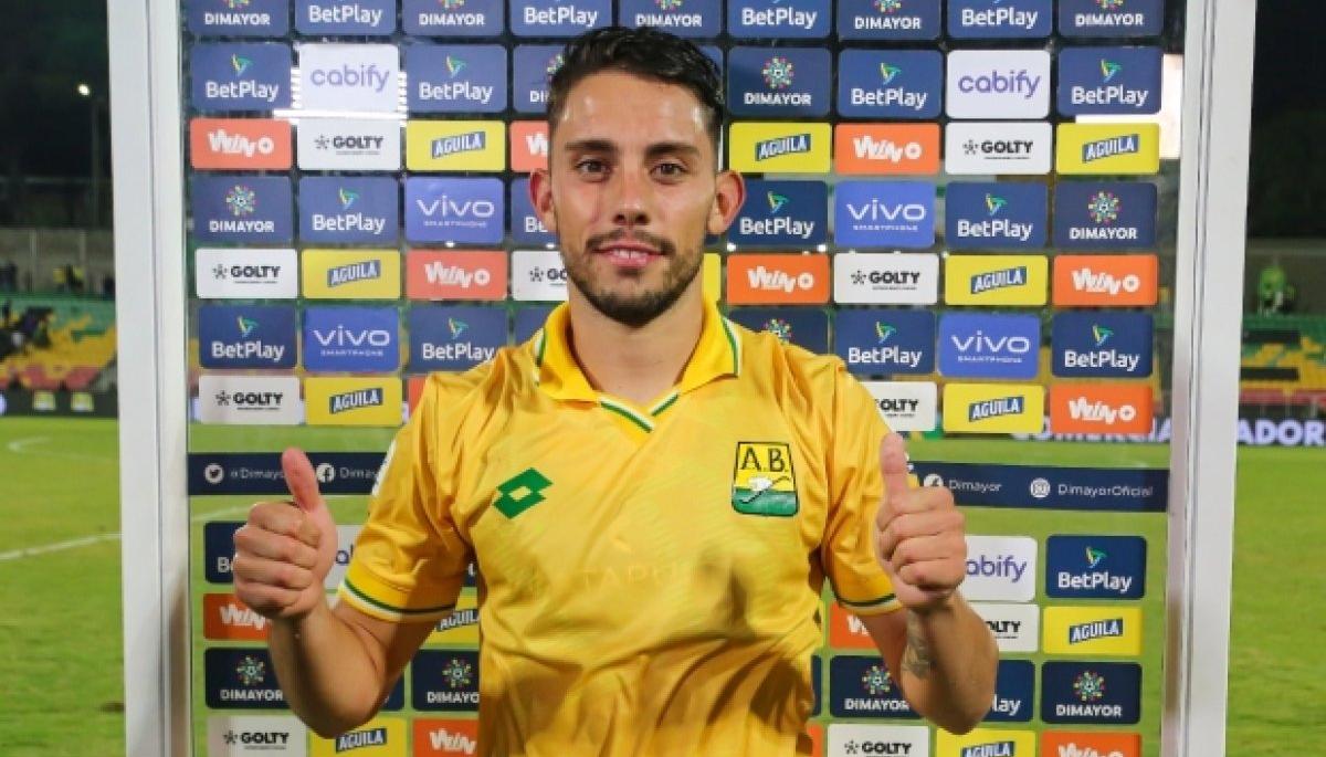 Gonzalo Lencina marcó nueve goles con el Bucaramanga. 