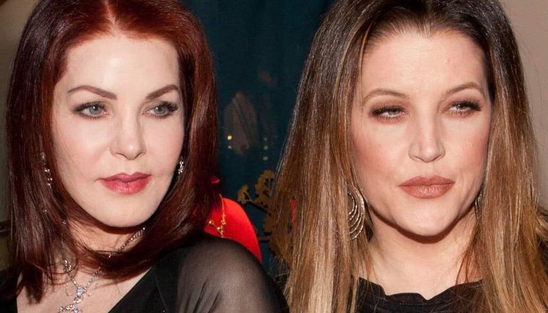 Priscilla Presley junto a su hija Lisa Marie que murió en enero pasado.
