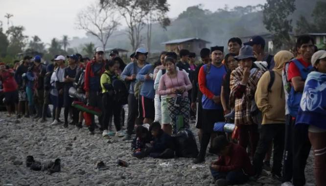 Migrantes en la zona del Darién en una imagen de archivo