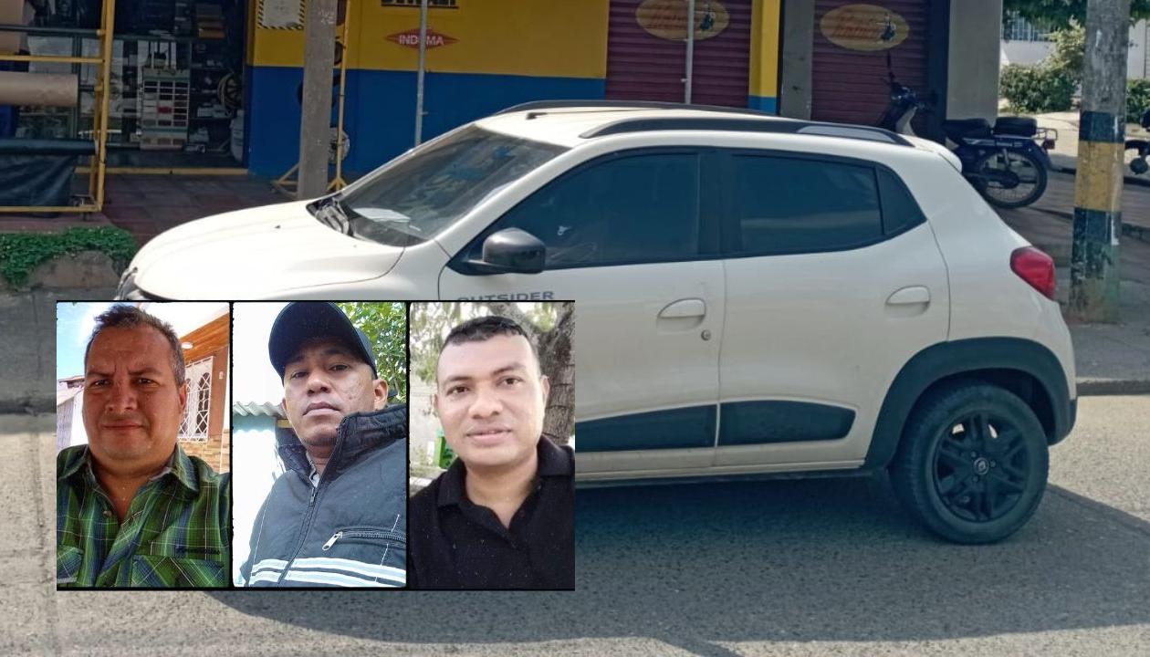 Carmelo Badel Gómez, Julio Ordóñez y Jaime Monrroy son las tres personas desaparecidas.