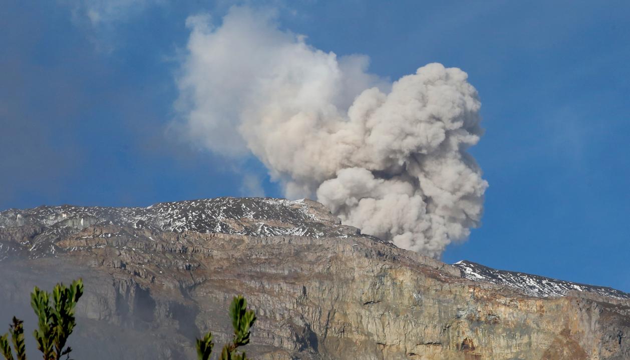 El volcán Nevado del Ruiz se encuentra en alerta naranja desde el pasado 31 de marzo.
