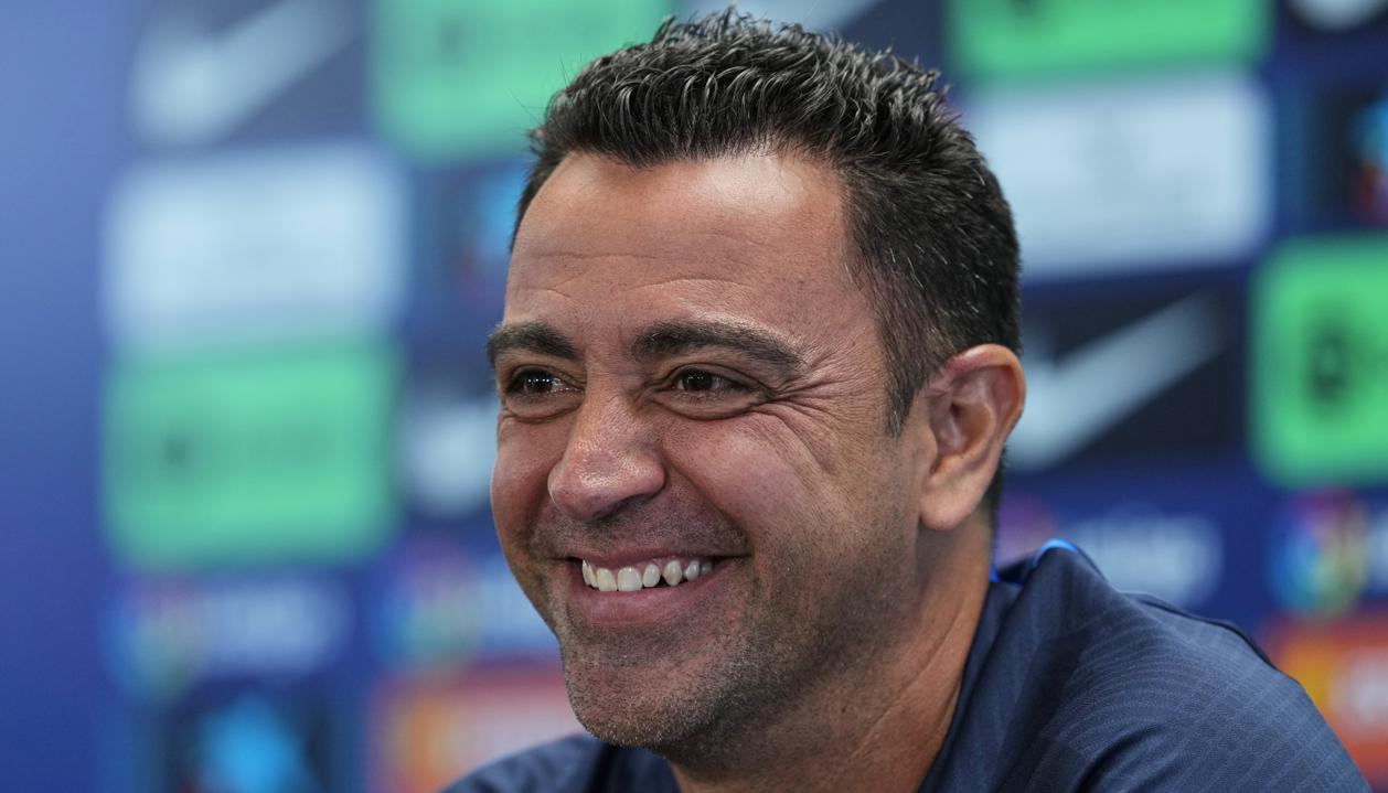 Xavi Hernández, enttenador del Barcelona.