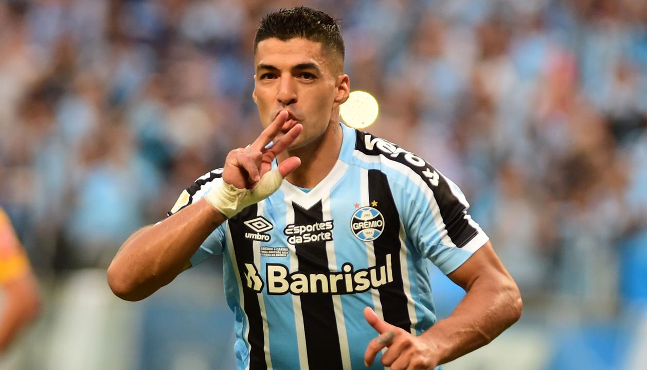Luis Suárez, delantero uruguayo del Gremio de Porto Alegre. 