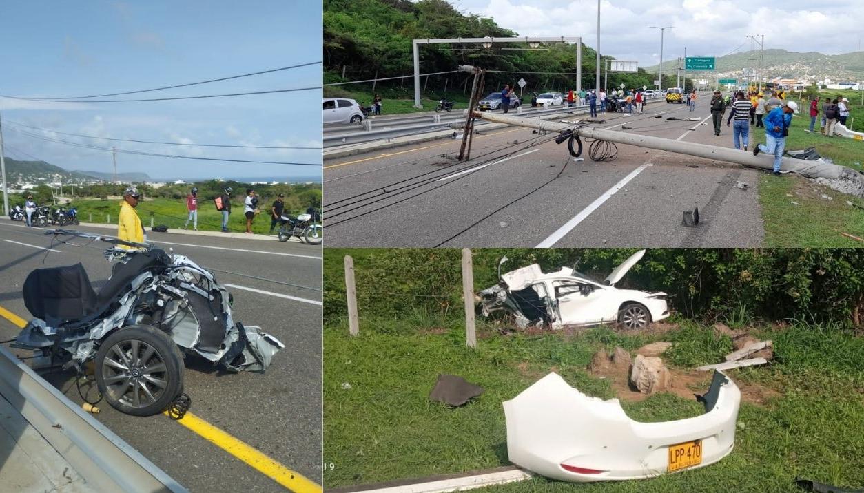 Accidente en la Vía al Mar.